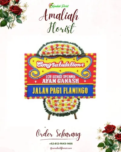 Bunga Papan Congratulation di Patrol Lor
